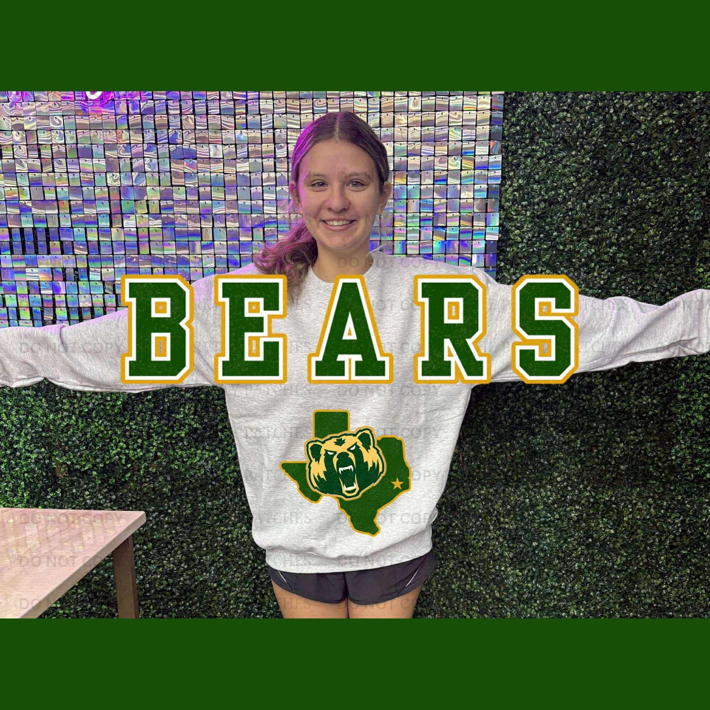 Oversized Mascot Sweatshirts with Logo - BEARS - SWEATSHIRT - (Jerzee/Gildan)