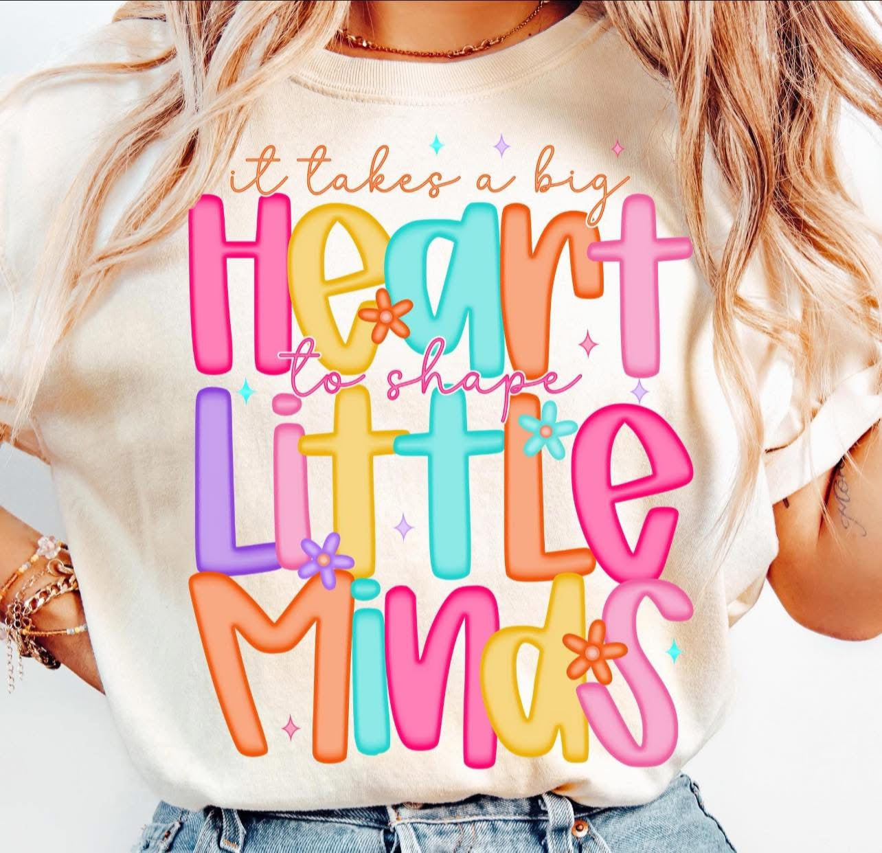 Big Heart to shape Little Minds - T SHIRT - (Jerzee/Gildan)