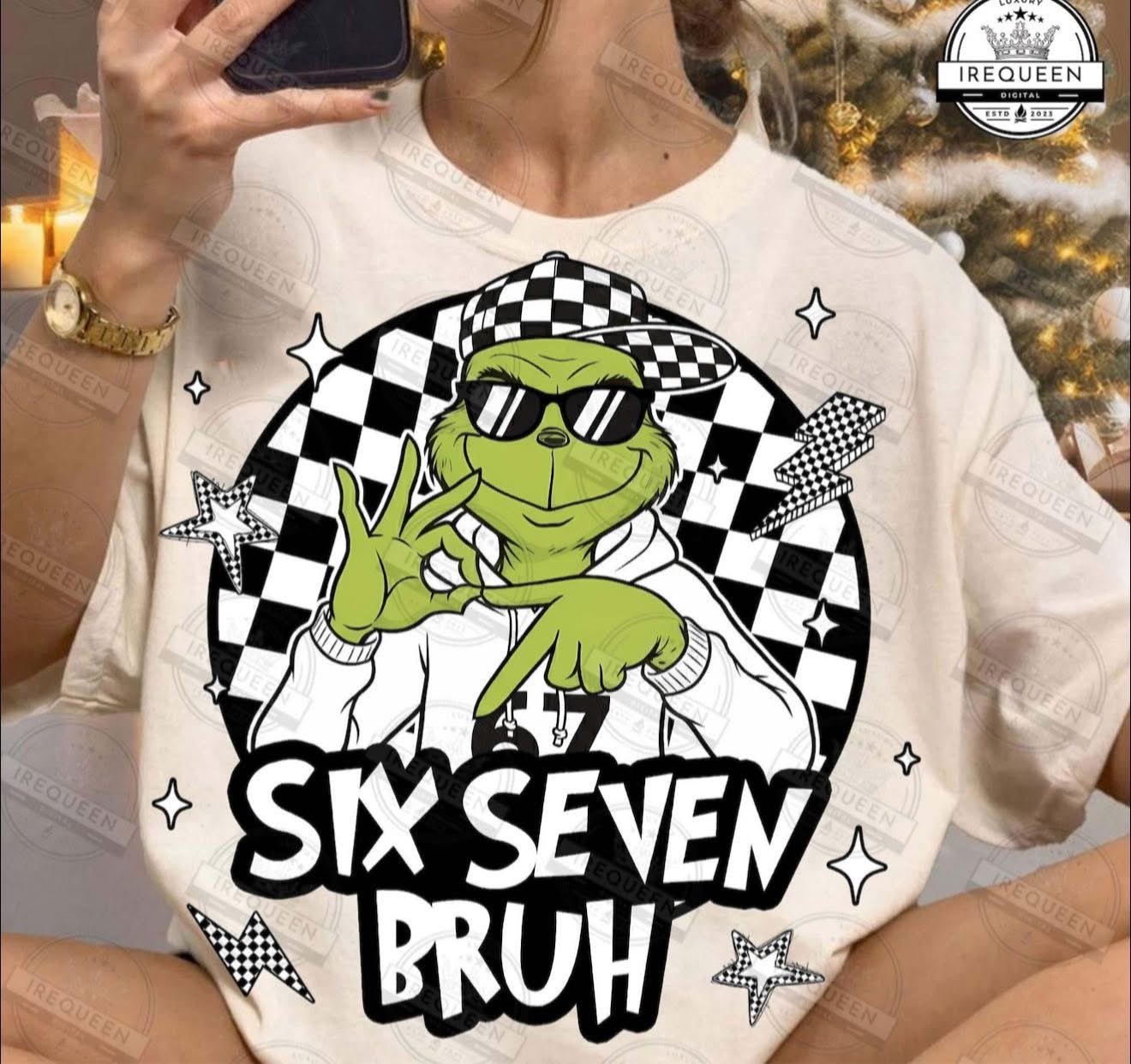 Green Guy Six Seven Bruh - T SHIRT - (Jerzee/Gildan)