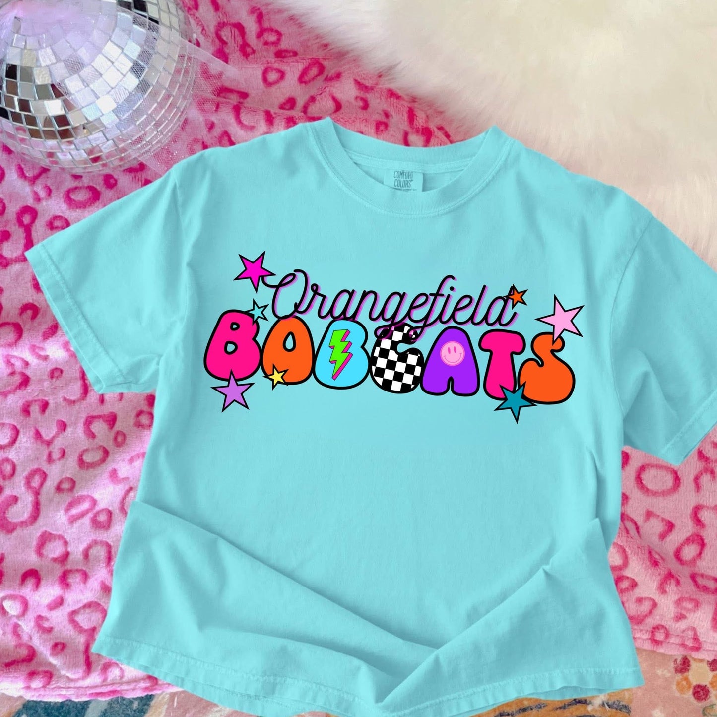 Retro Orangefield Bobcats - T SHIRT - (Jerzee/Gildan)