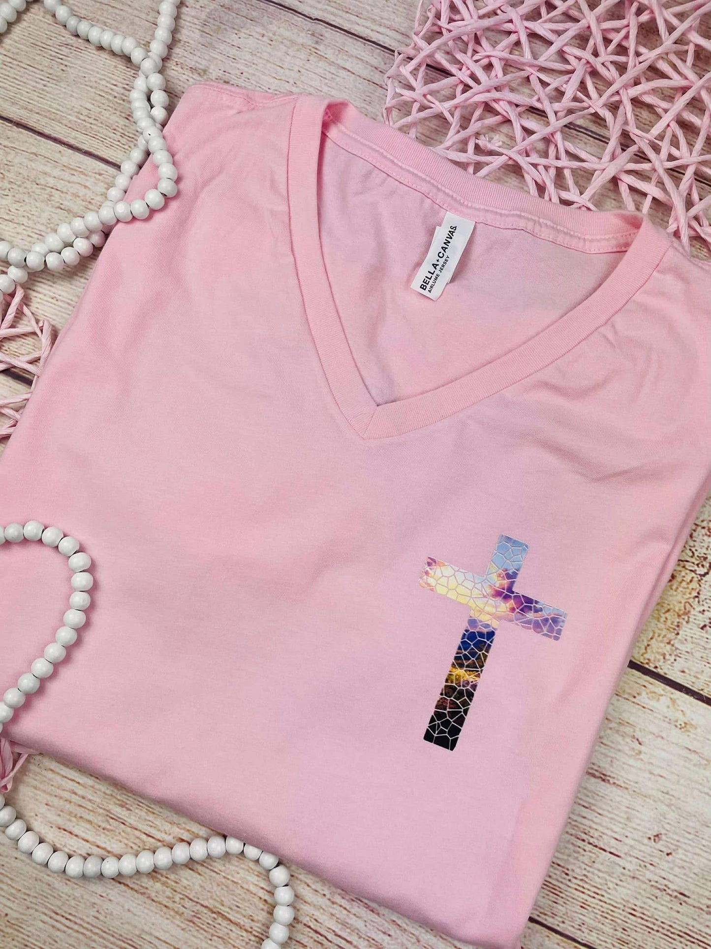 God Turns Broken Pieces.. - T SHIRT - (Jerzee/Gildan) - FRONT POCKET & BACK IMAGE