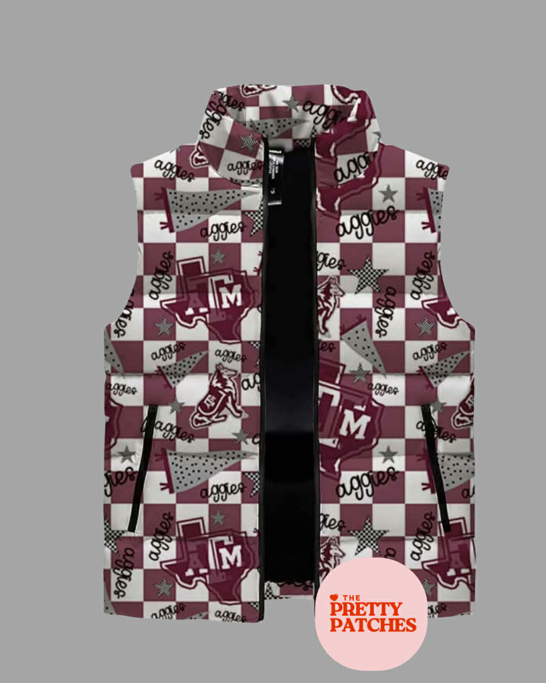 Puff Vests - AGGIES COLLAGE - PRE- ORDER