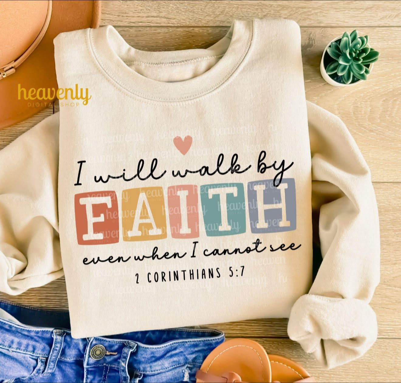 I Will Walk by Faith - T SHIRT - (Bella/Comfort Color)