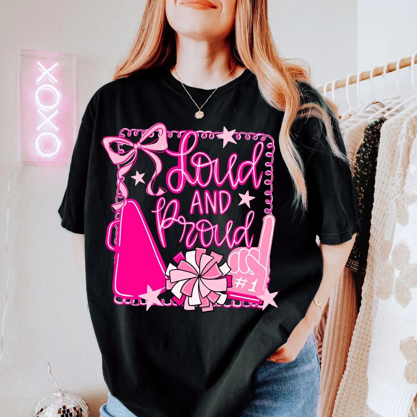 Loud and Proud Cheer - T SHIRT - (Jerzee/Gildan)