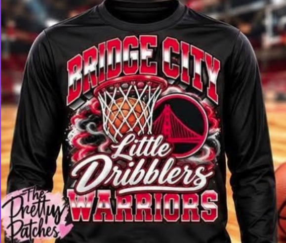 little dribblers basketball team (WARRIORS----RED )101426-1 ----- SHORTSLEEVE T-SHIRT --------- (DRIFIT) 101826KRV