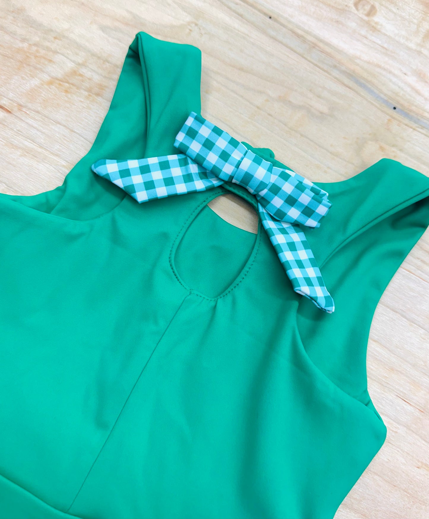 💚 Floral & Gingham Athletic Dress 💜- GIRLS