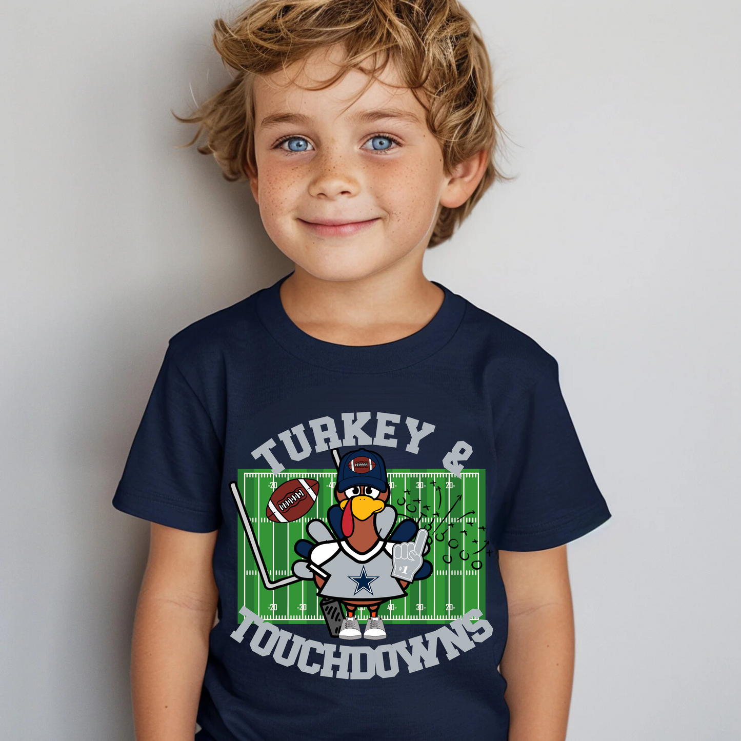 Turkey touchdowns Dallas cowboys T-SHIRT