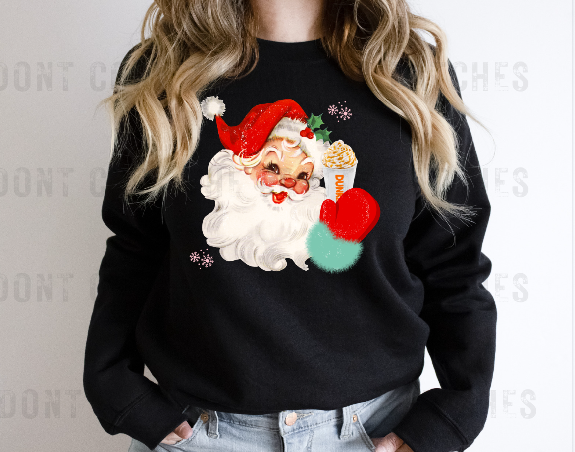 Vintage Santa Dunkin Frappuccino