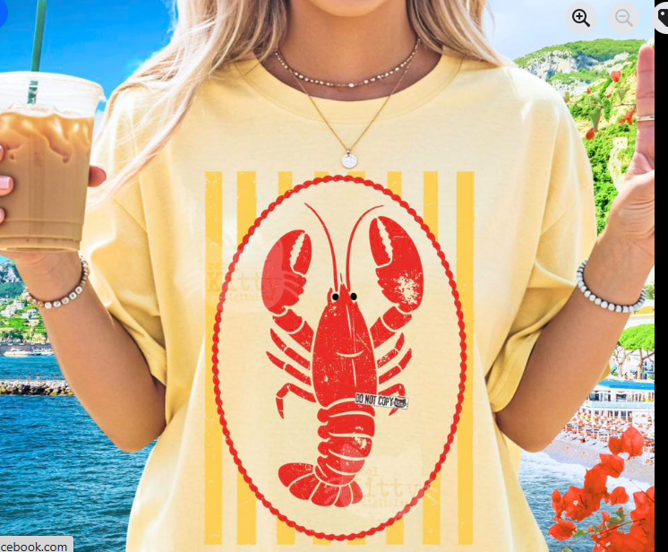 STRIPES & CRAWFISH - T SHIRT - (GILDAN/JERZEE)