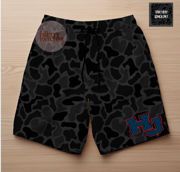 Vintage blackout (hardin jefferson hawks) (blue HJ with red trim) YOUTH- PREORDER 080526rw