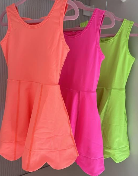 Neon Ruffle Athletic Short Dress NRA657