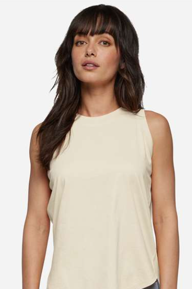 Trick or Treatin’ Ghost with Polka Dot Stripes 👻 Women's Relaxed Fine Jersey Tank - 3592- (LAT) 090126BR