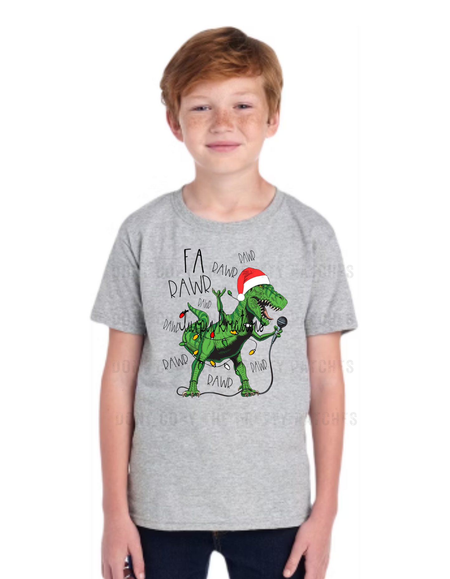 Dinosaur Christ mas Tee