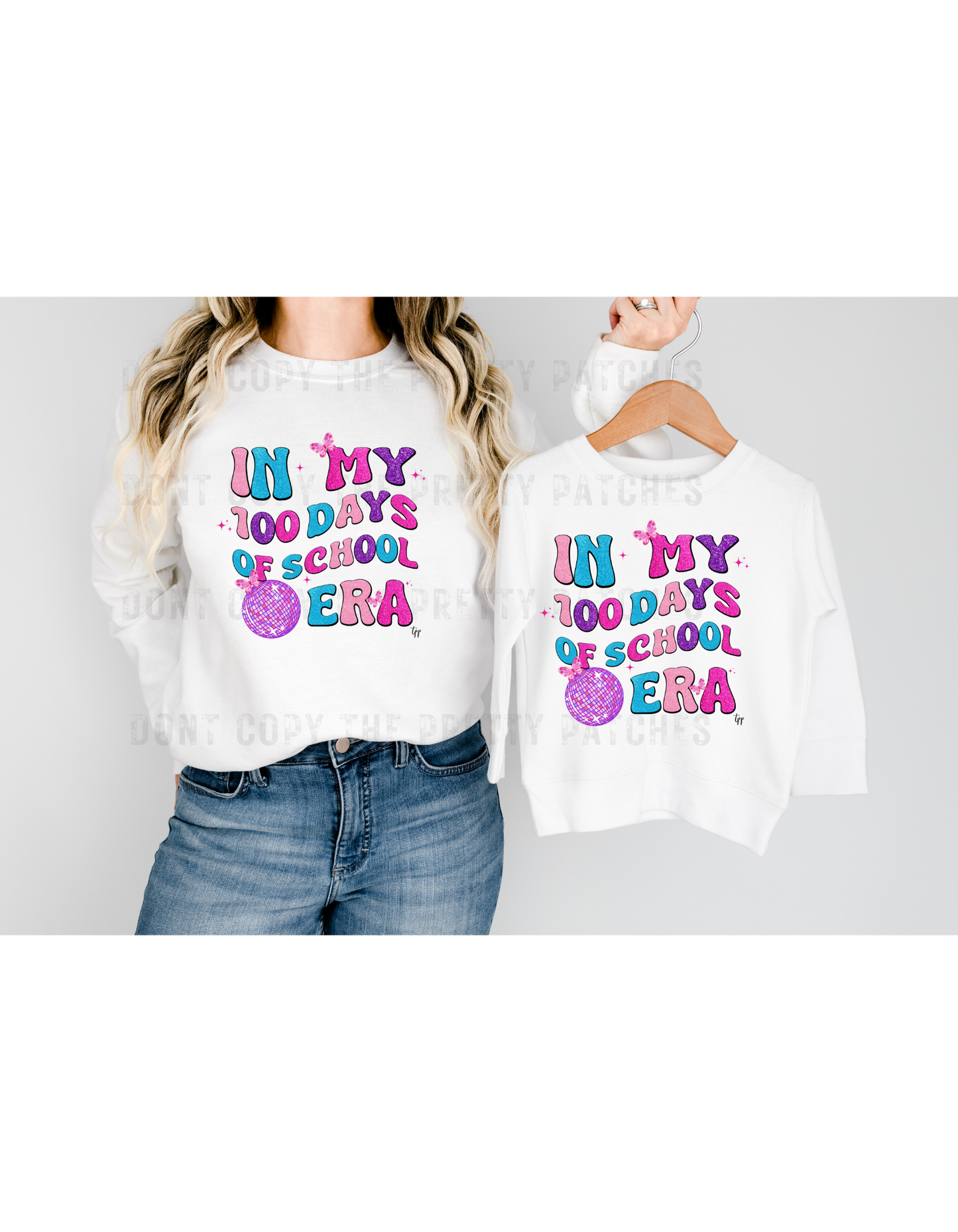 In my 100 days of school era glitter and butterflies