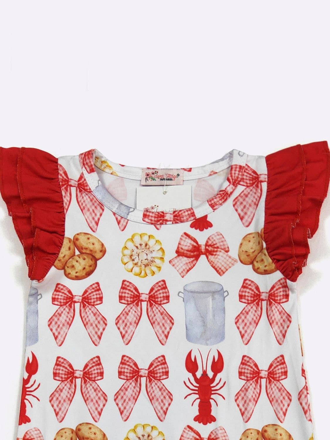 Crawfish Coquette Baby Romper 47742
