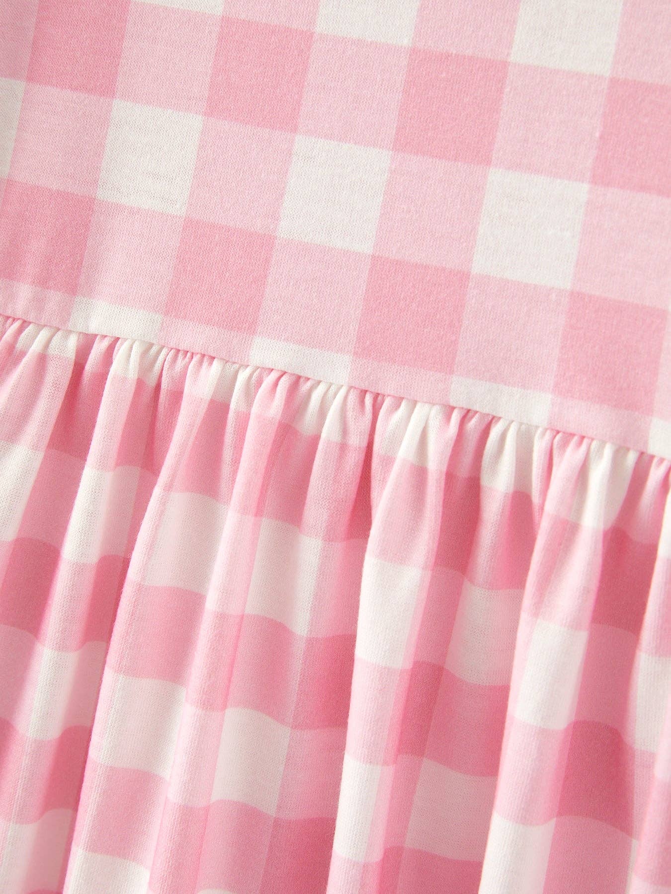 Valentine's Day Plaid Print Dress VDP78