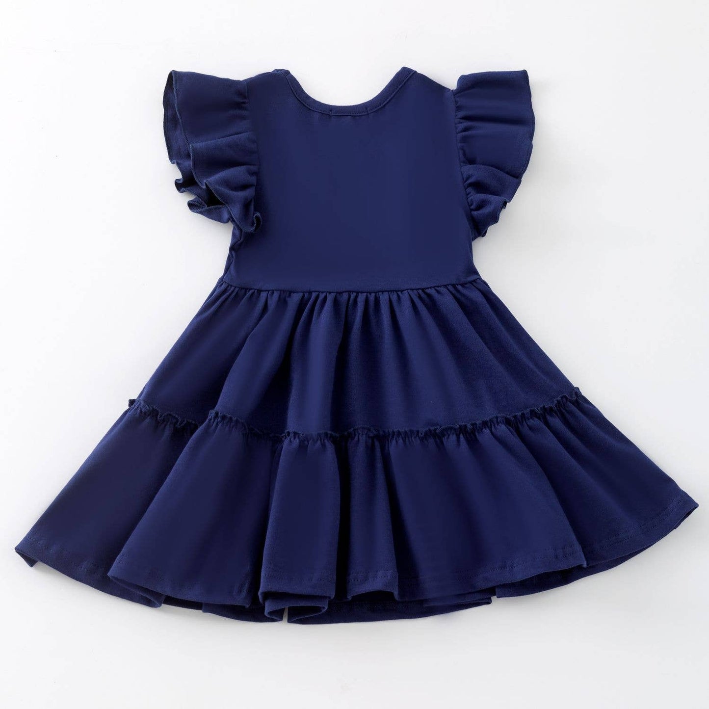 Sequin Football Girls Dress-Navy-SFGDN