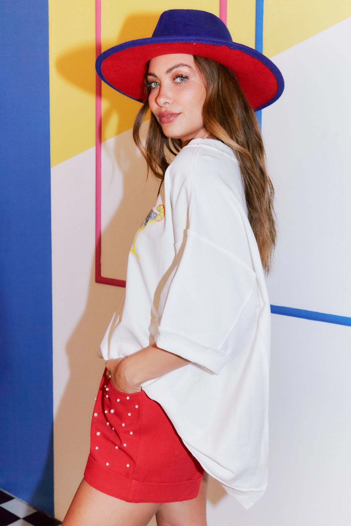 Tacos and Margaritas Sequin tee IFKT540