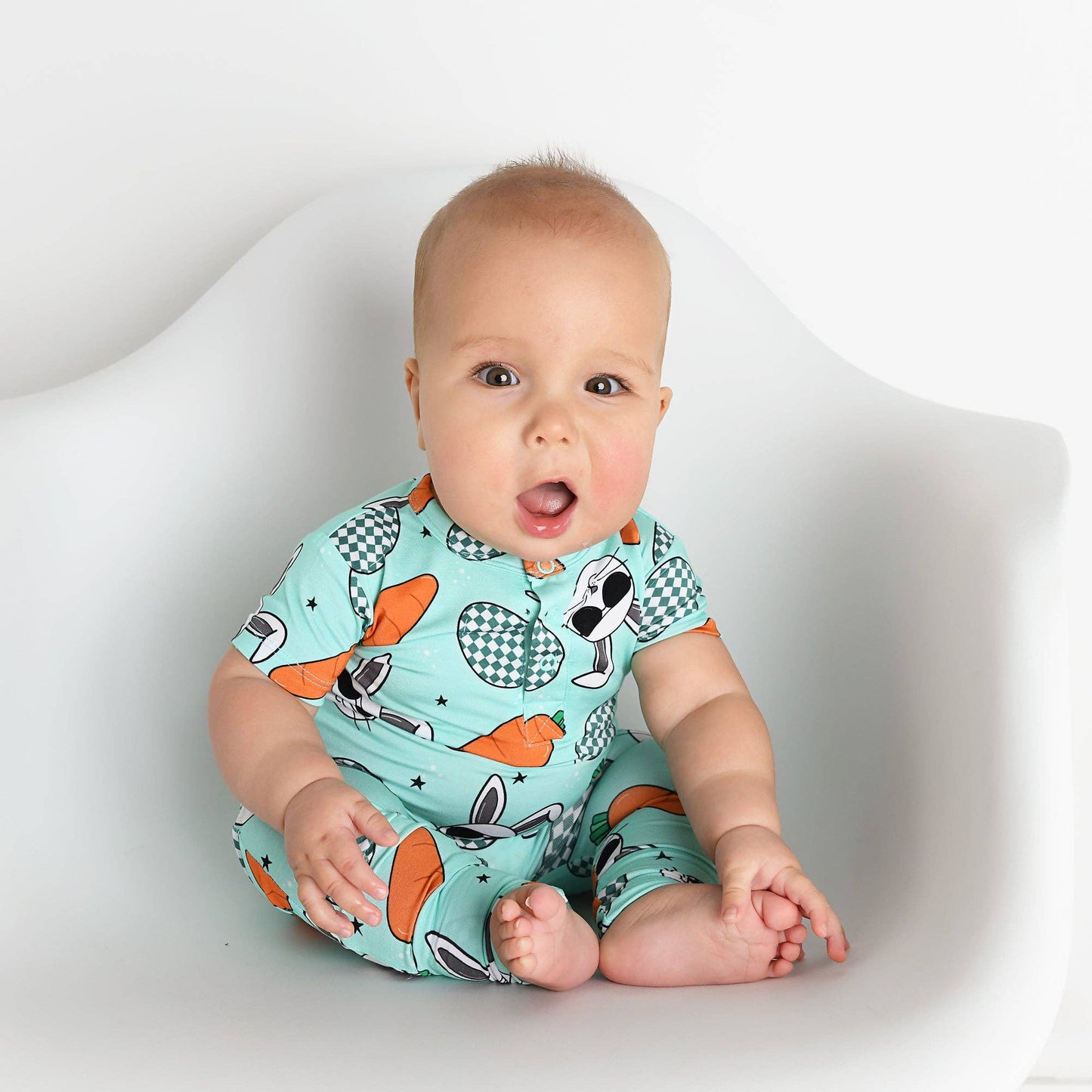 Bamboo Romper Boys Clothing Summer Baby Henley Peter 1459