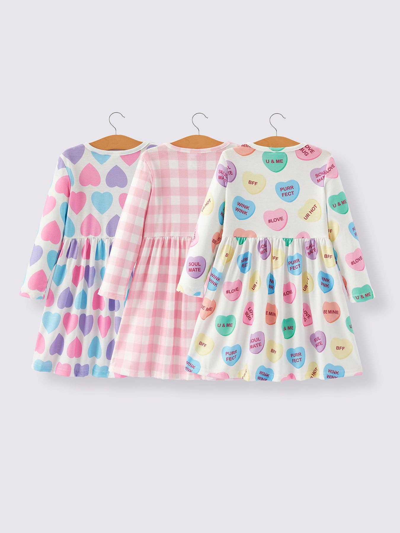 Valentine's Day Plaid Print Dress VDP78