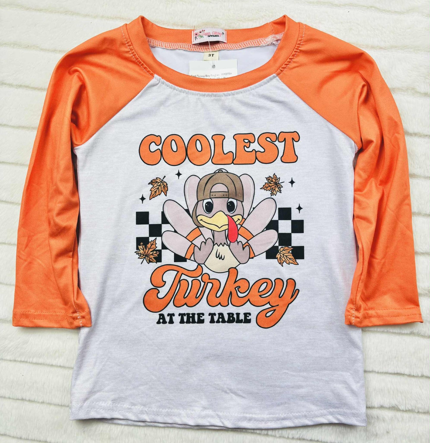 Cool Turkey Boy Raglan- 101325br