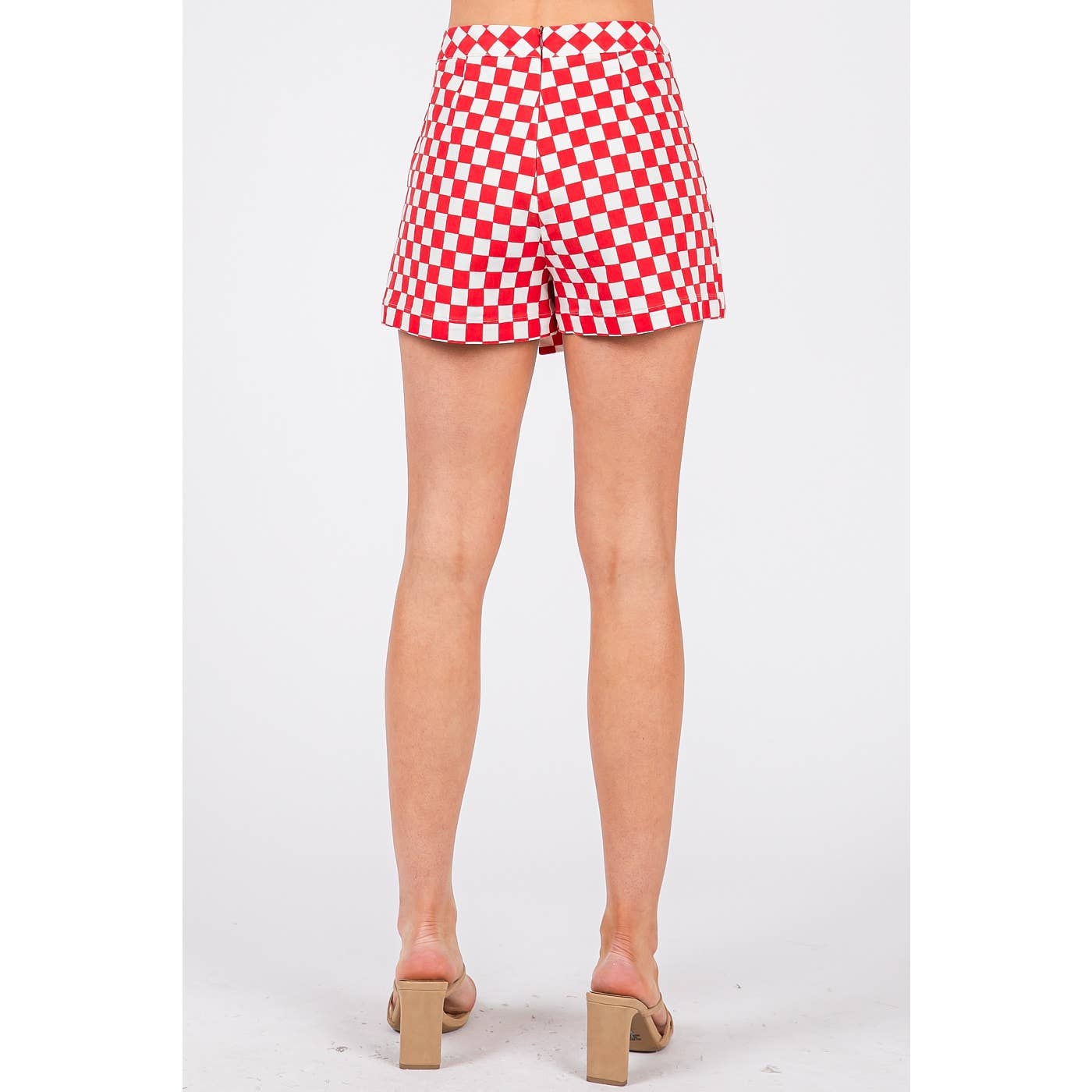 GAME DAY CHECKERED OVERLAY WRAP FRONT MINI SKORT-GDCOW