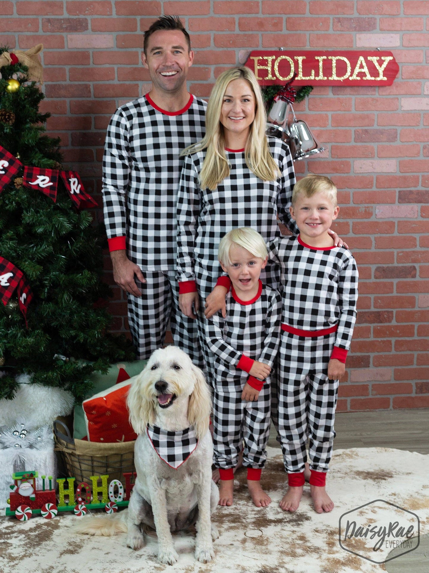 Kids Gingham Me to Sleep Pajamas Set KPJ1402