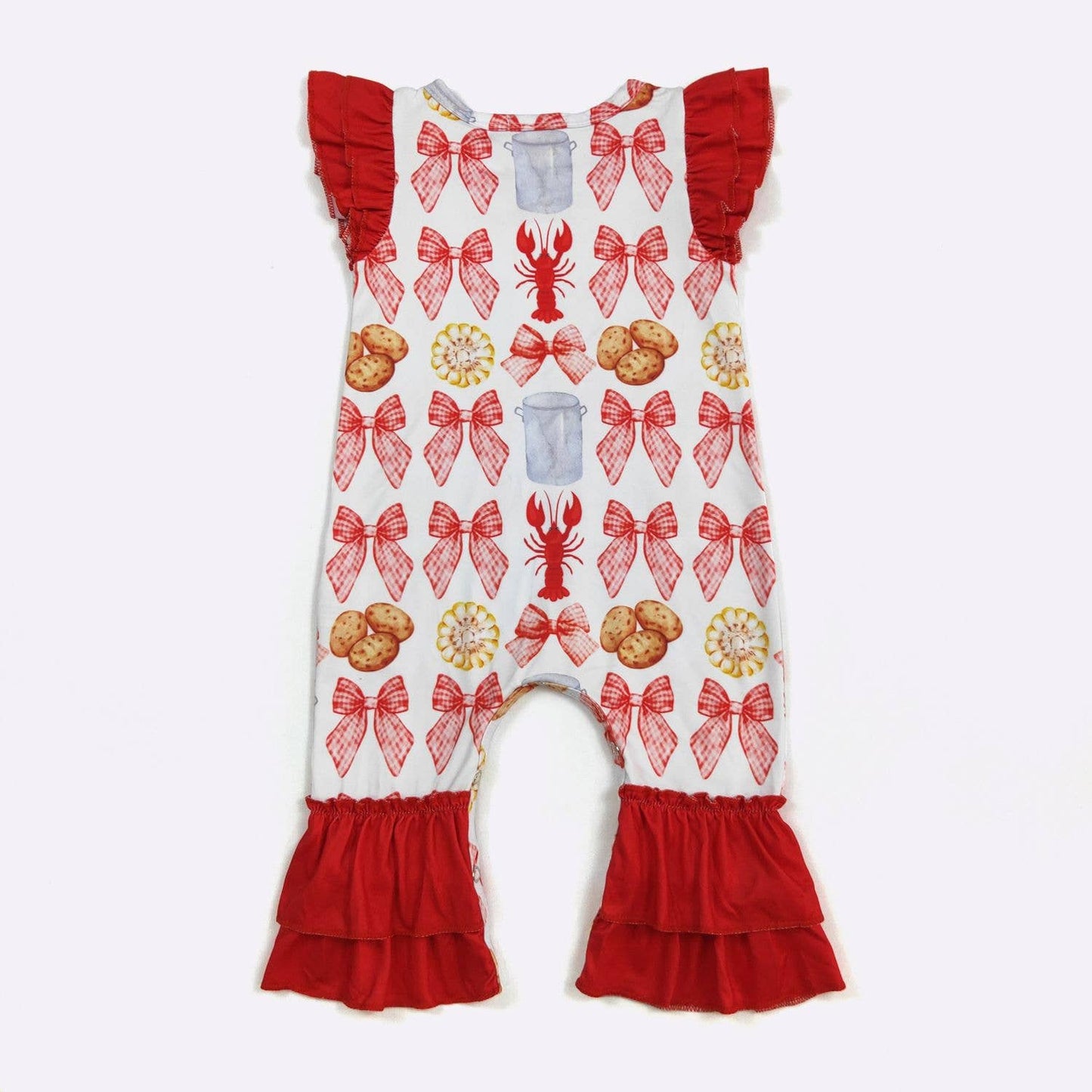 Crawfish Coquette Baby Romper 47742