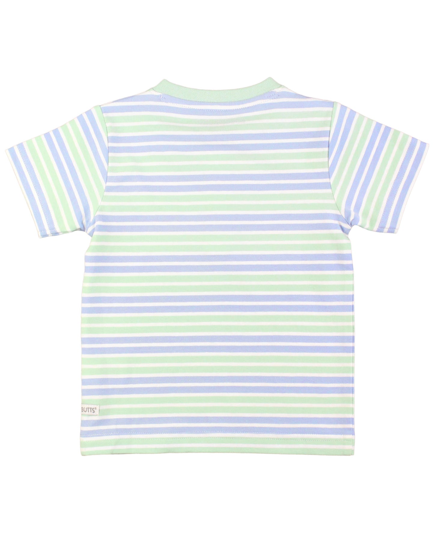 Boys Surf Crew Stripe Short Sleeve Knit Henley 06964