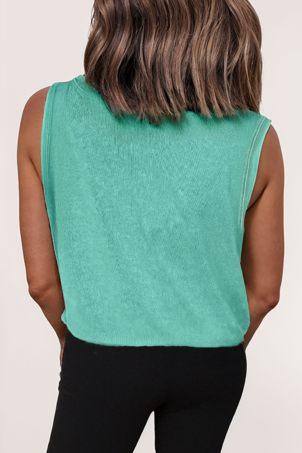 Mineral Wash Patched Chest Pocket Casual Tank Top- MWPCP
