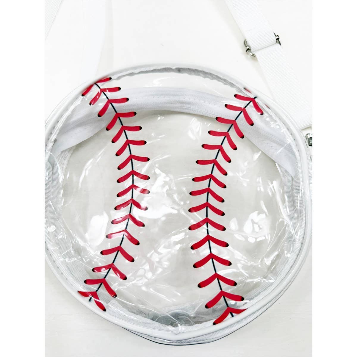 Stadium Approved Clear Baseball Crossbody Bag   2439
