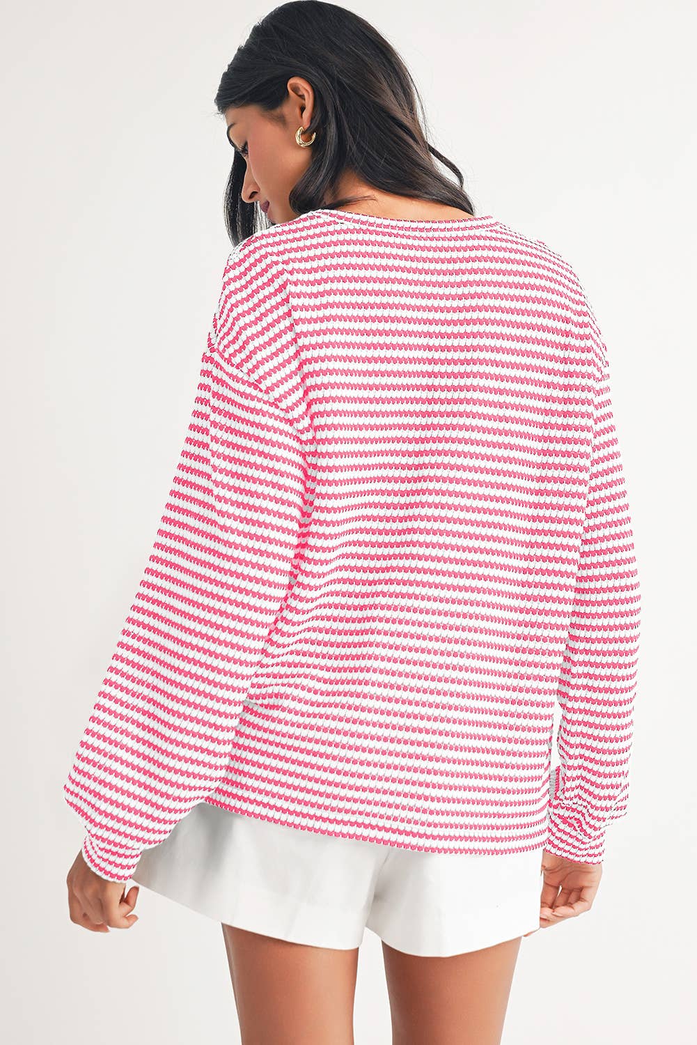 ā
Drop Shoulder Long Sleeve Blouse 2314