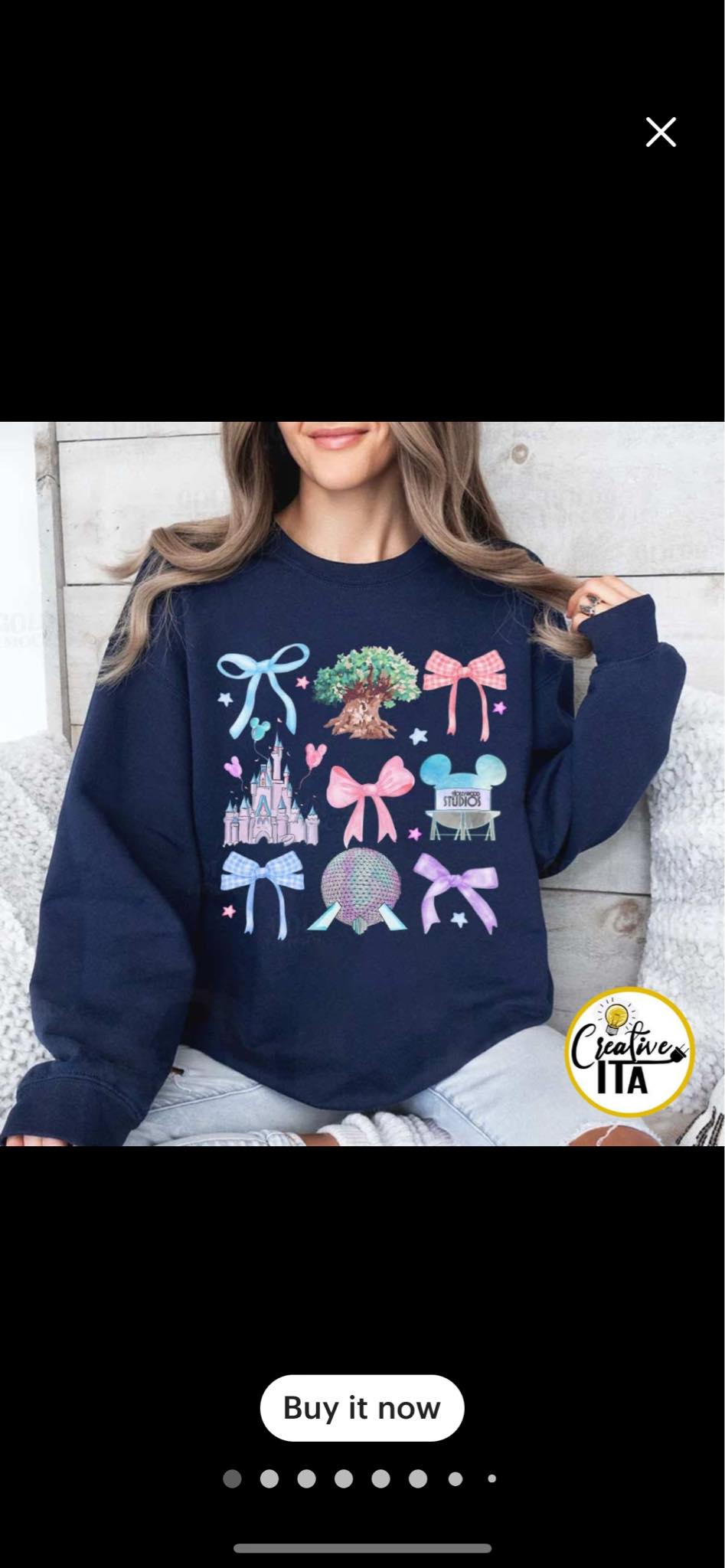 EPCOT AND BOWS "pink, purple and blue" T-shirt