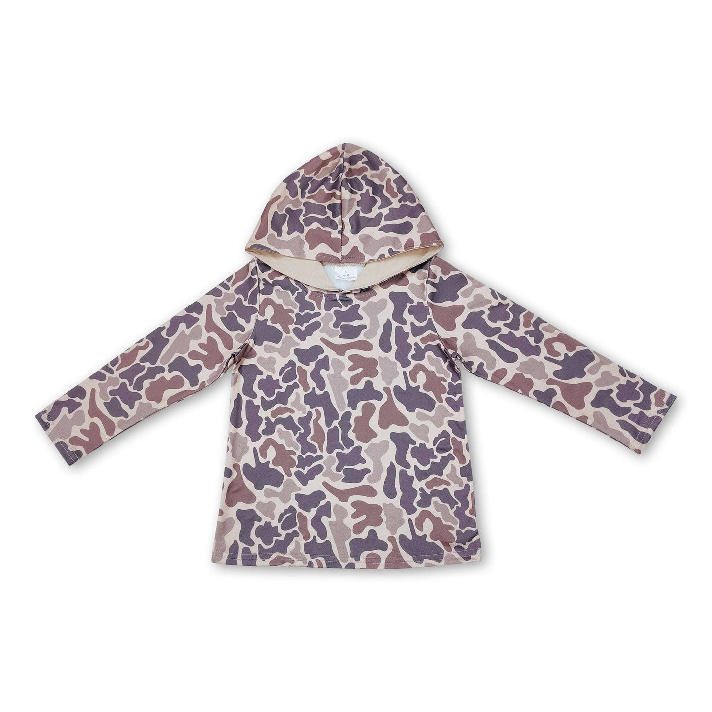 Long sleeves camo kids boys hunting hoodie BT0739