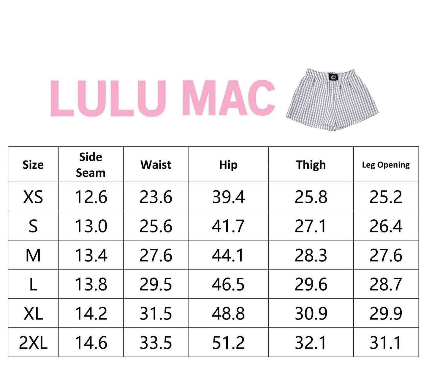 Girlie Girl Originals - BXGH-NAVY GINGHAM LULU MAC BOXER SHORT-101825jb