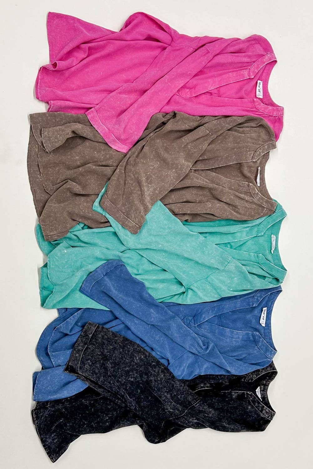 Oversized Washed Soft Shirts Blouse Top JVNT-179L