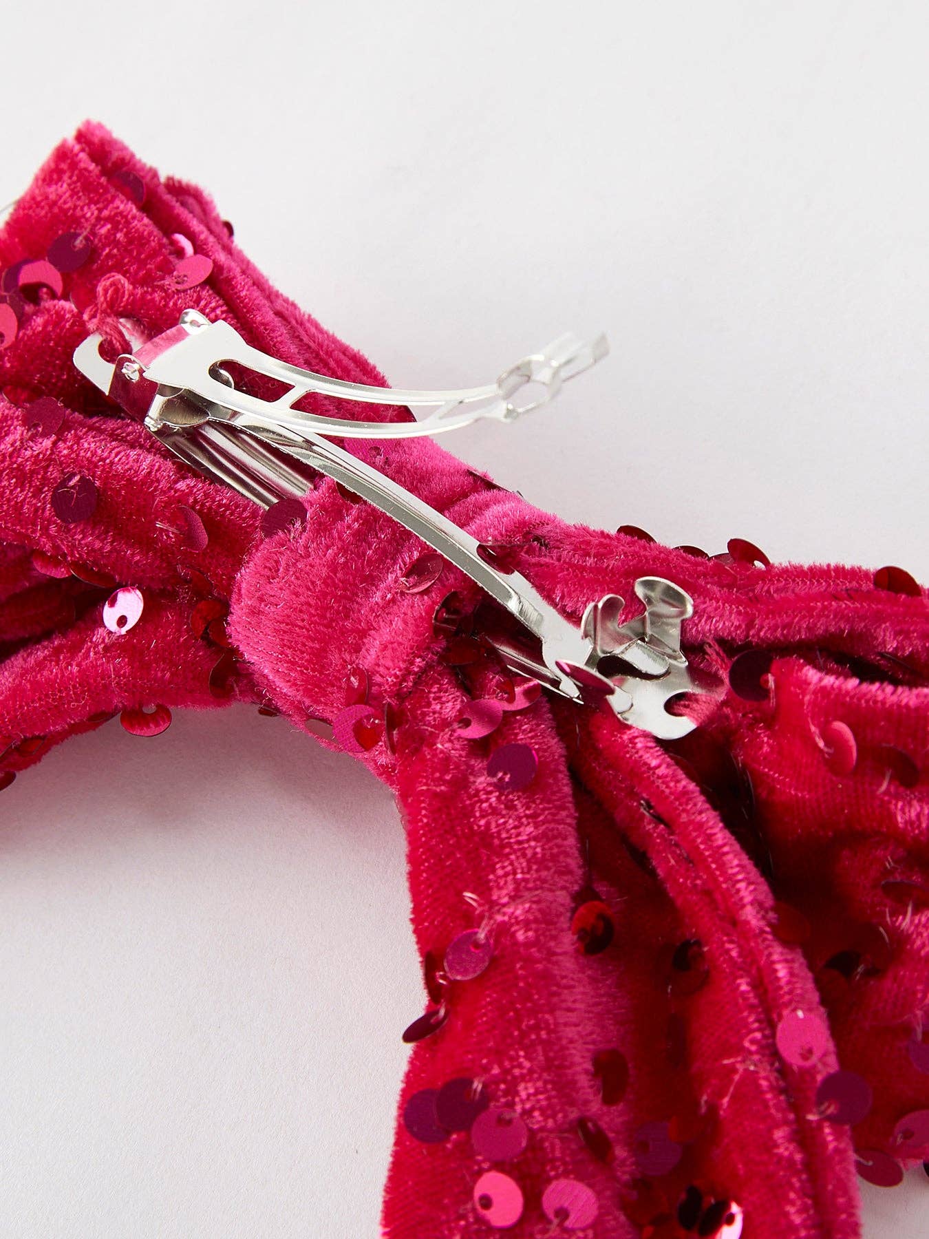 Girls Sequin Bow Hair Clip ACG567