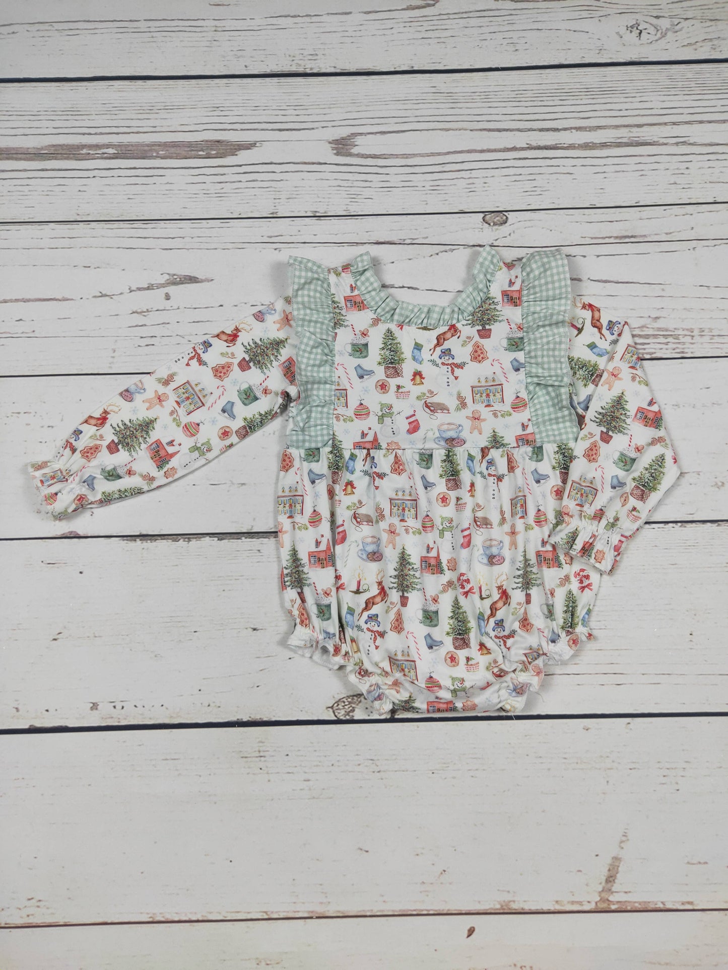 ✅ Baby Girls Bubble With Ruffle LR0556