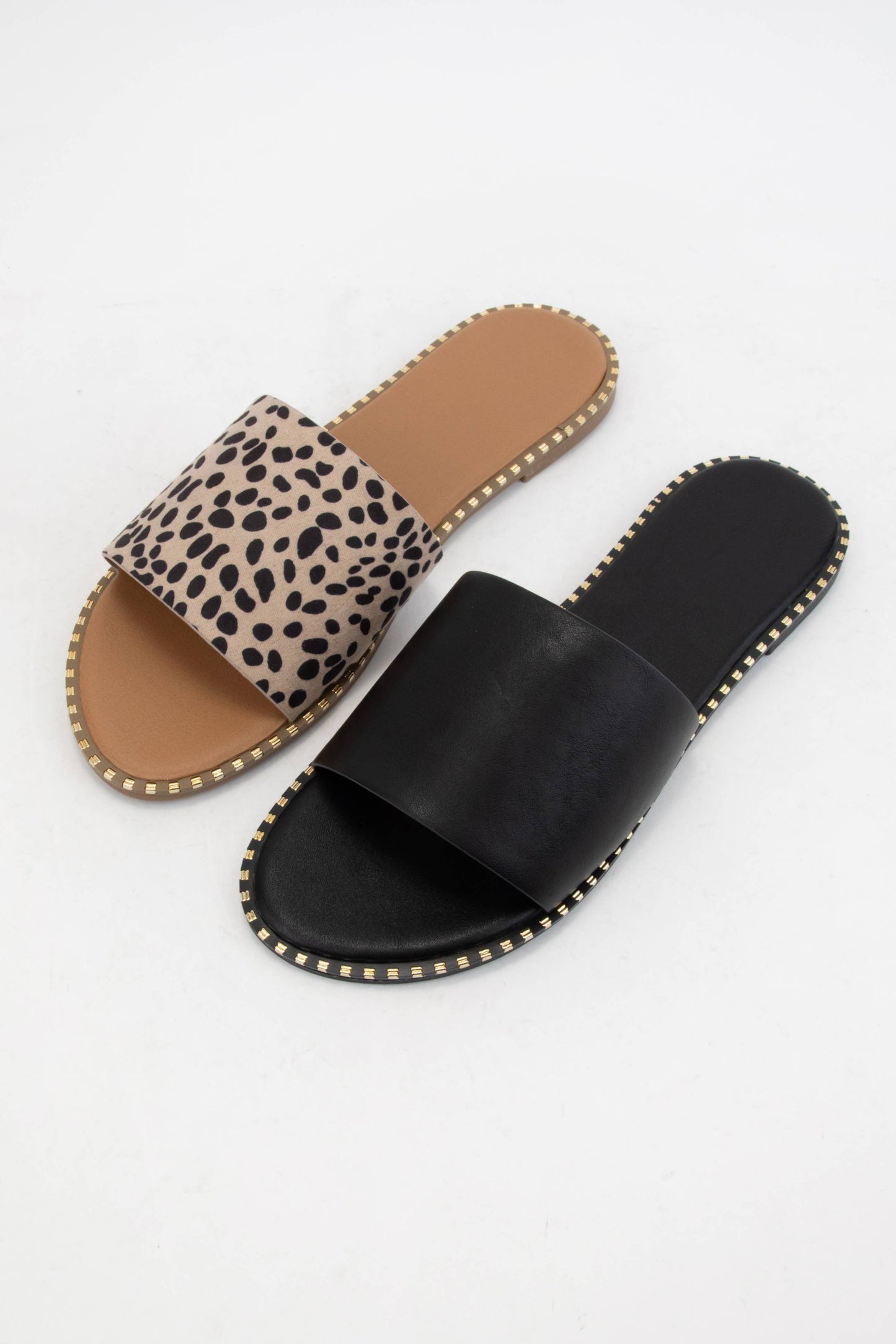 MICAH METAL TIP EMBELLISHED EDGE SOLE SANDAL MMT69