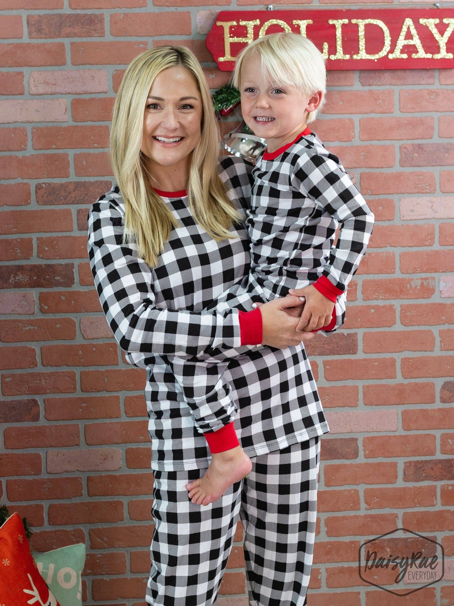 Kids Gingham Me to Sleep Pajamas Set KPJ1402