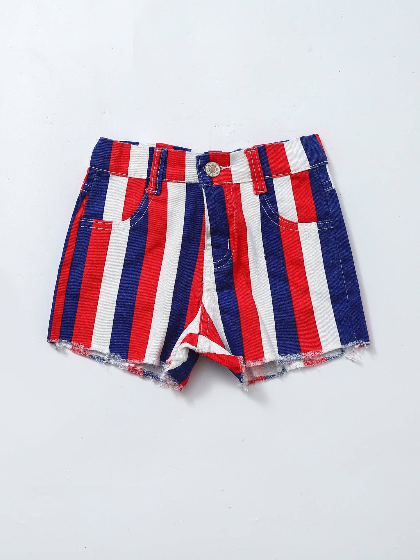 Stripes Denim Shorts SJF-DS