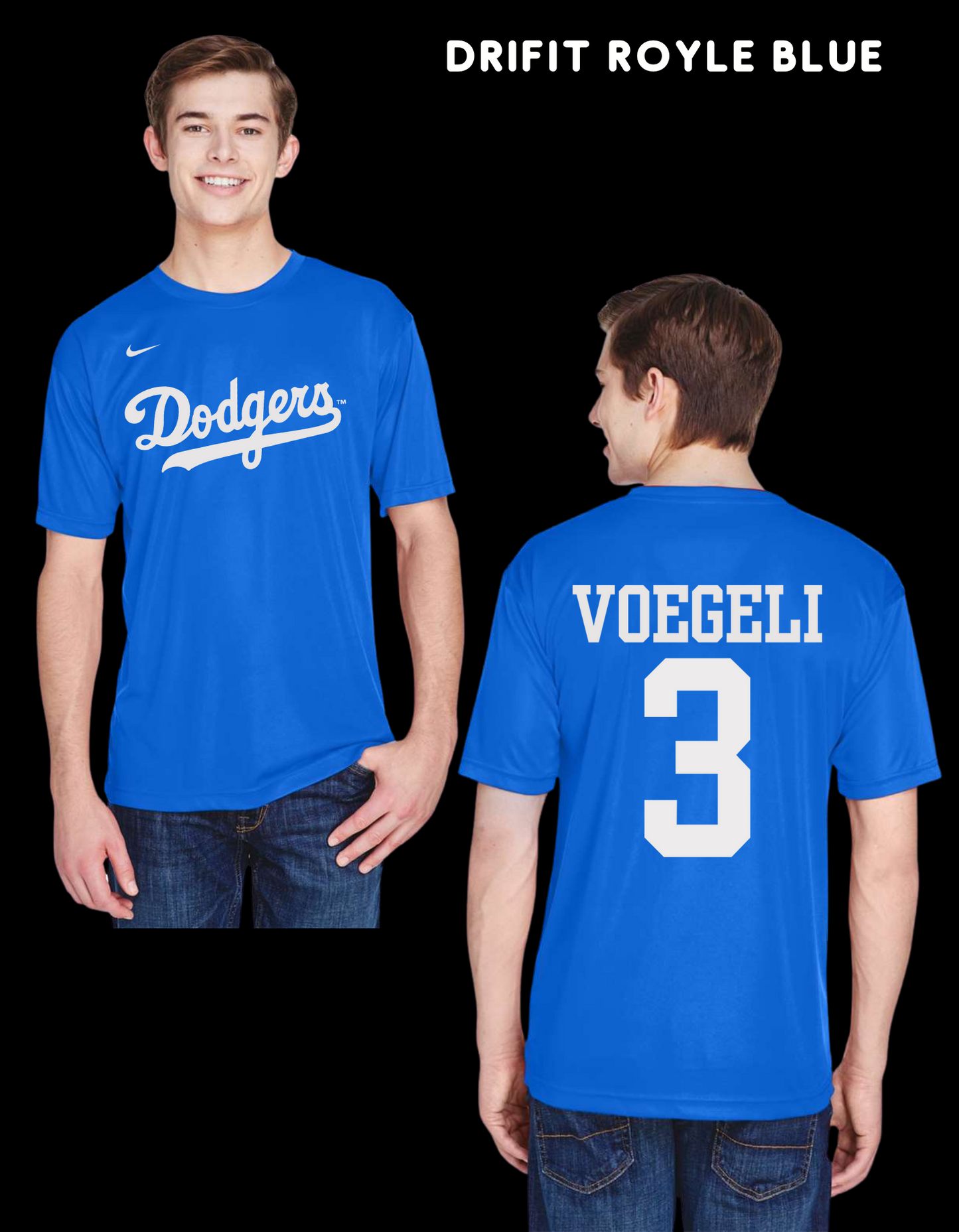 DODGERS T-SHIRT (DRI FIT ONLY)