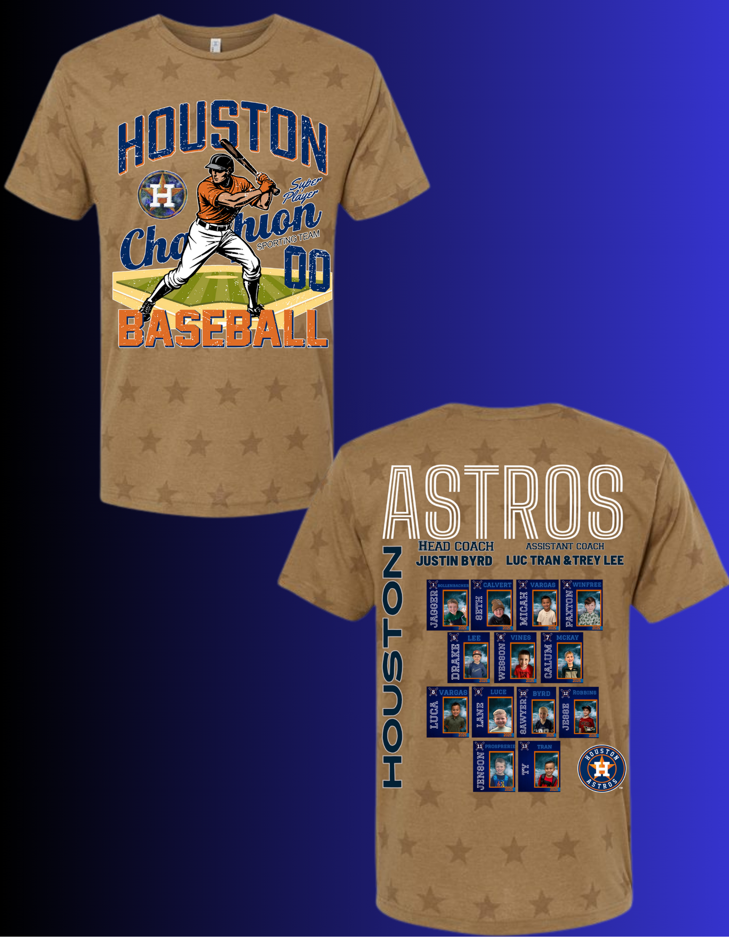Astros team shirts T-SHIRT (CODE FIVE BRAND WITH STARS ONLY)