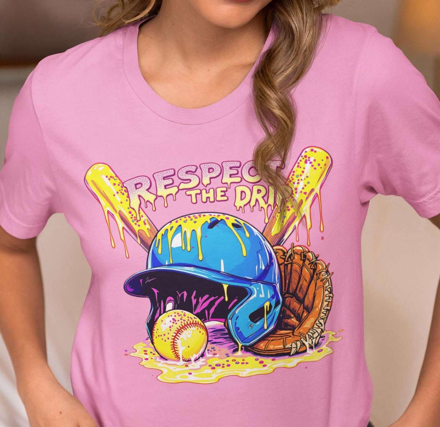 Respect the Drip SOFTBALL - T SHIRT - (Gildan)