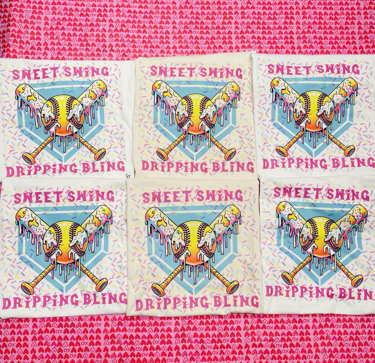 Sweet swing dripping bling T SHIRT - (Gildan)
