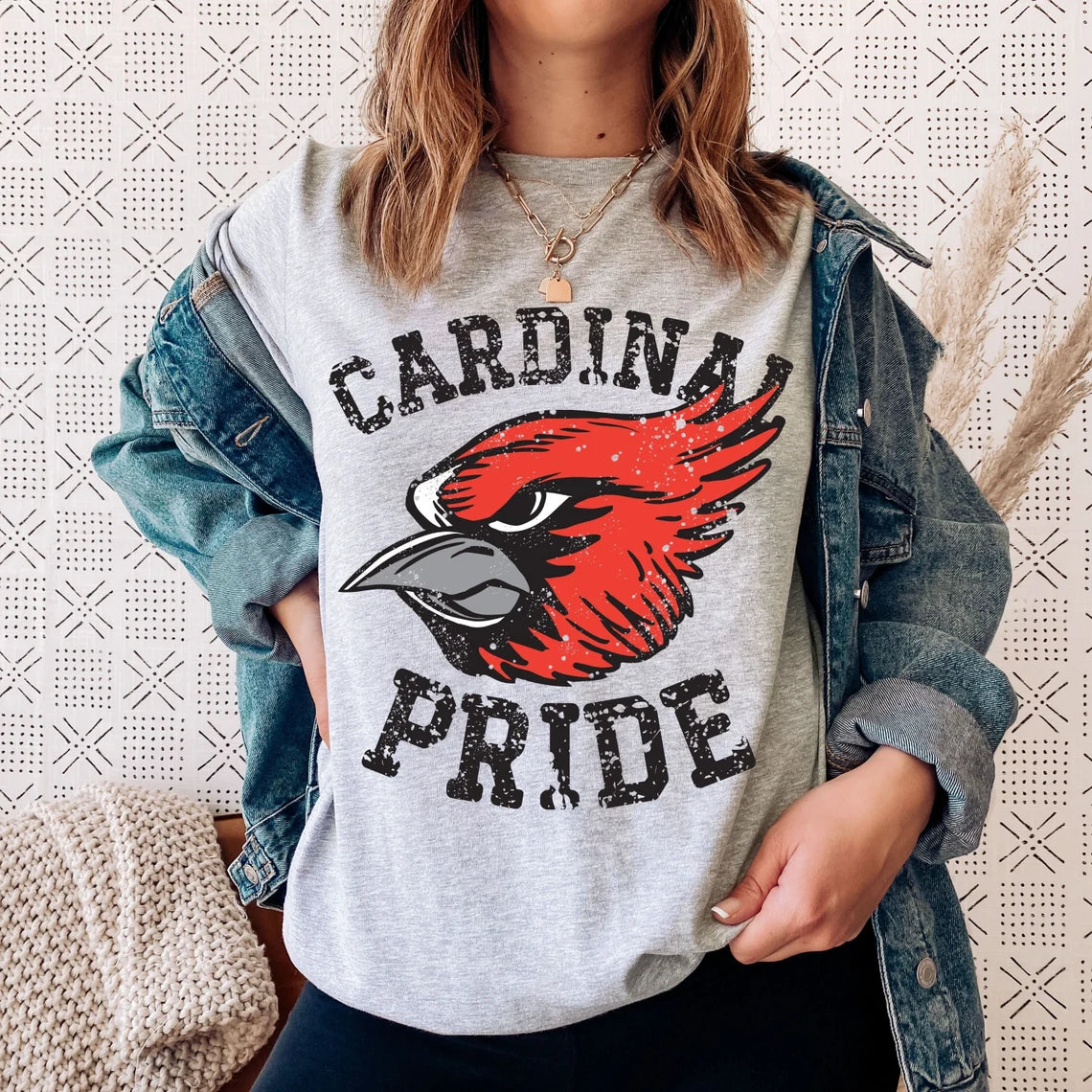 Cardinal Pride Mascot head T-shirt