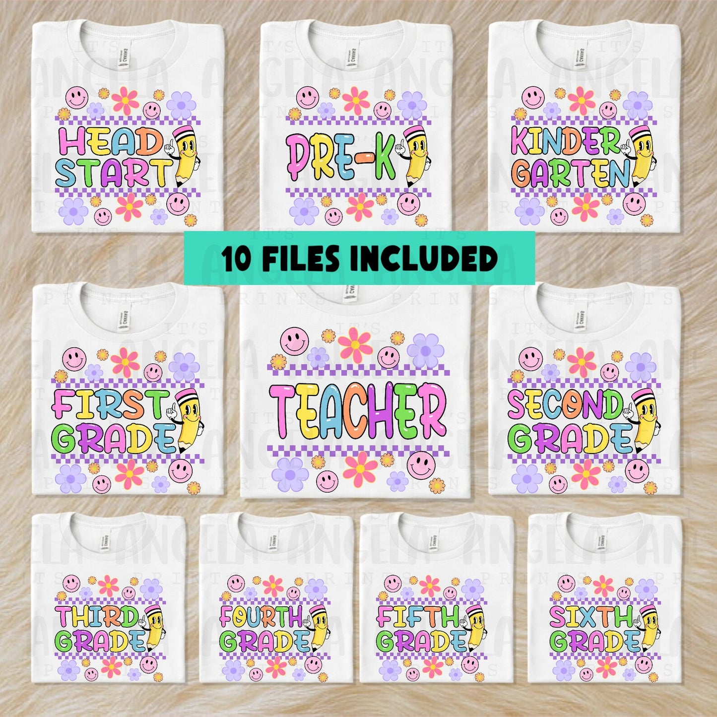 Retro "back to school" GRADE T-SHIRT YOUTH SIZES-CREAM