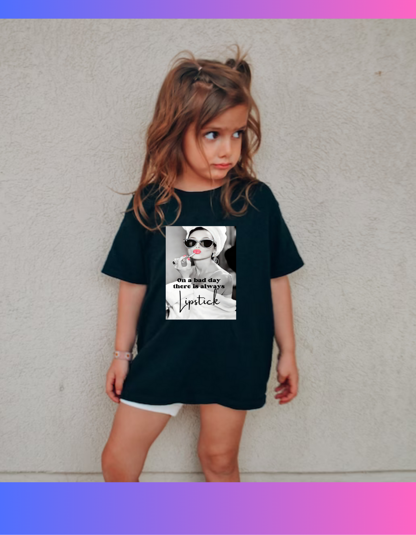 On a bad day there is always lipstick t-shirt