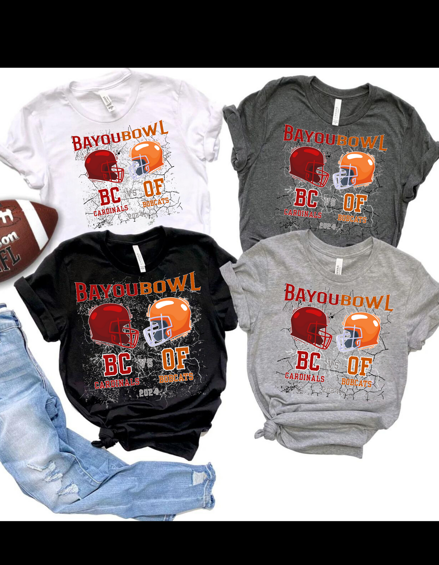 Bayou Bowl shirts