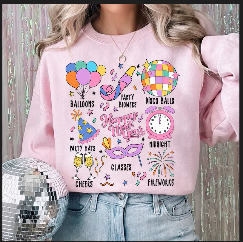 New years eve essentials sweatshirt